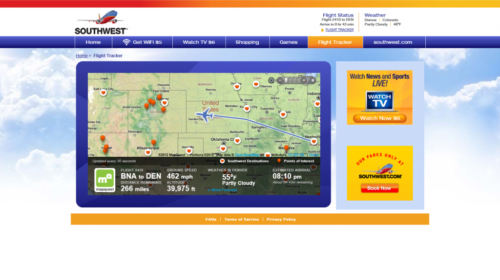 SWA 2410 Flight Tracker