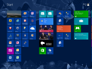 Configured Windows 8 Start Screen